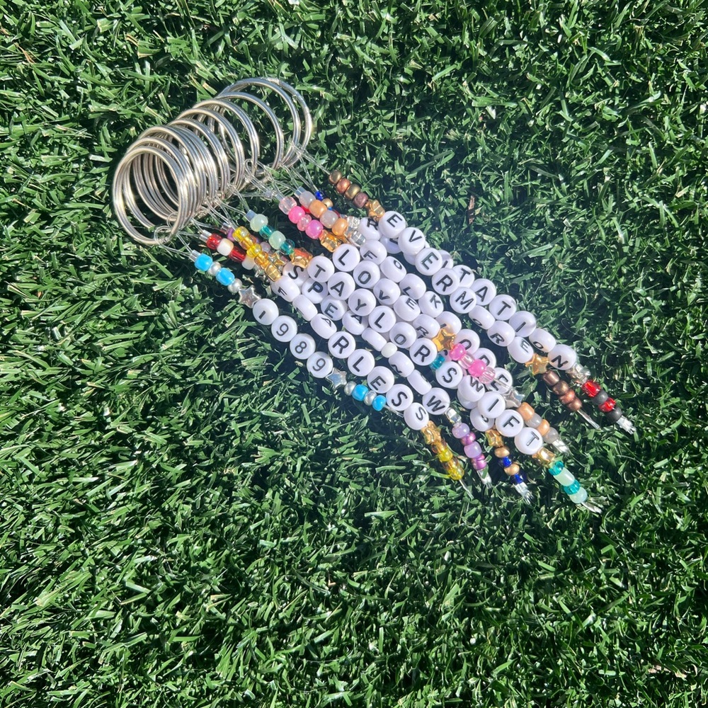 Colorful Beaded Taylor Swift Eras Keychain